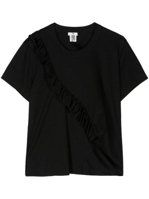 Noir Kei Ninomiya T-Shirt mit Rüschendetail