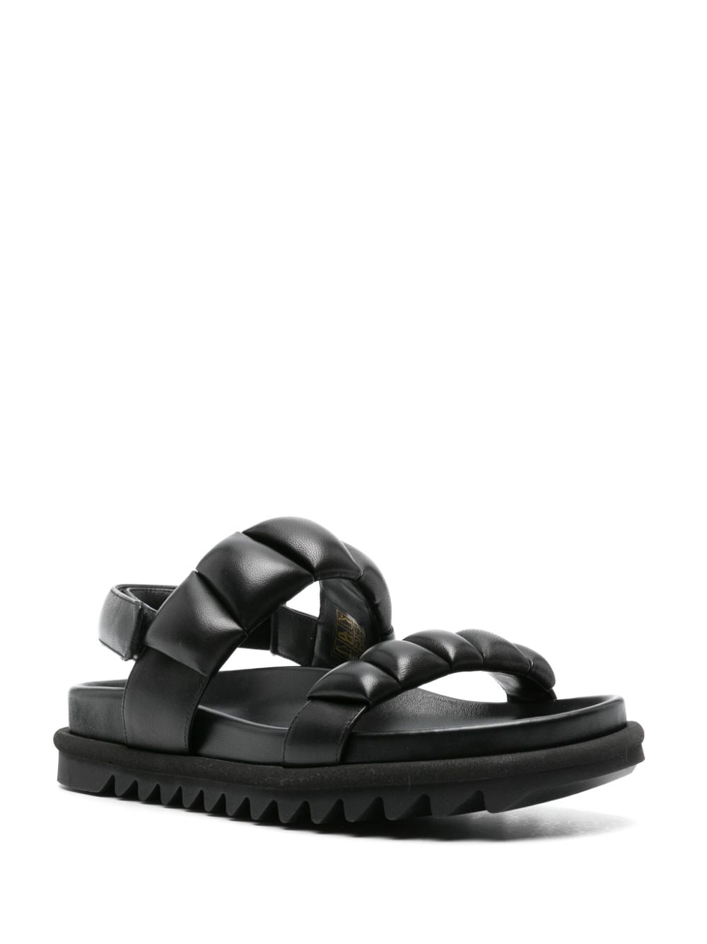 Image 2 of DRIES VAN NOTEN padded-panels leather sandals