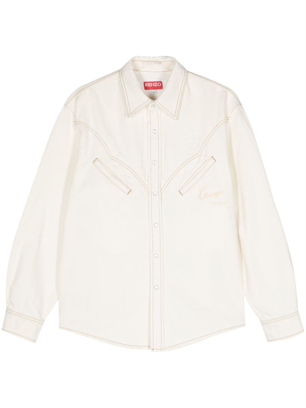Kenzo Creations Western-style Shirt In Neutrals