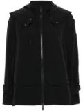 Emporio Armani logo-patch hooded jacket - Blue