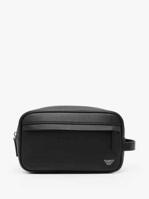 Emporio Armani neceser con placa del logo