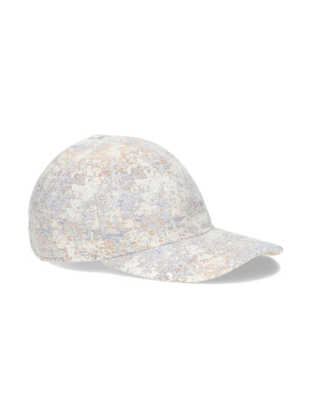 Shop Borsalino Hiker Marble-pattern Baseball Cap In Neutrals