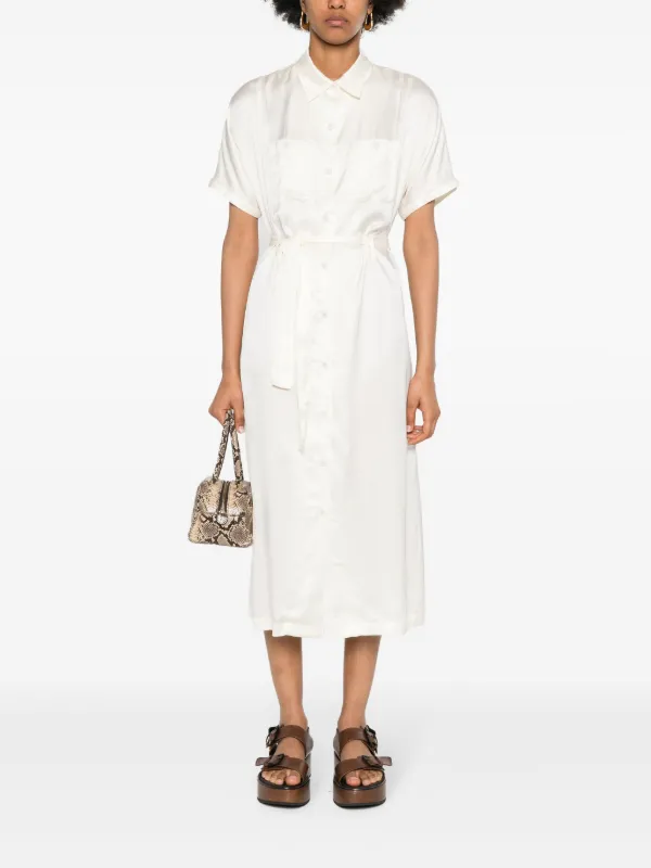 A.P.C. New Drew Midi Dress | Neutrals | FARFETCH CA