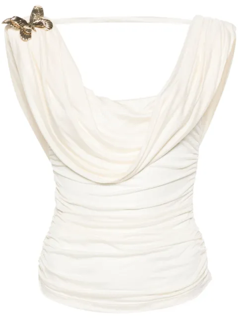 Blumarine sleeveless satin top