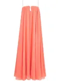 Aje square-neck layered midi dress - Pink
