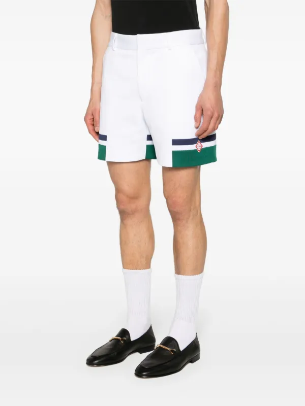 Casablanca ストライプ ショートパンツ | ホワイト | FARFETCH JP