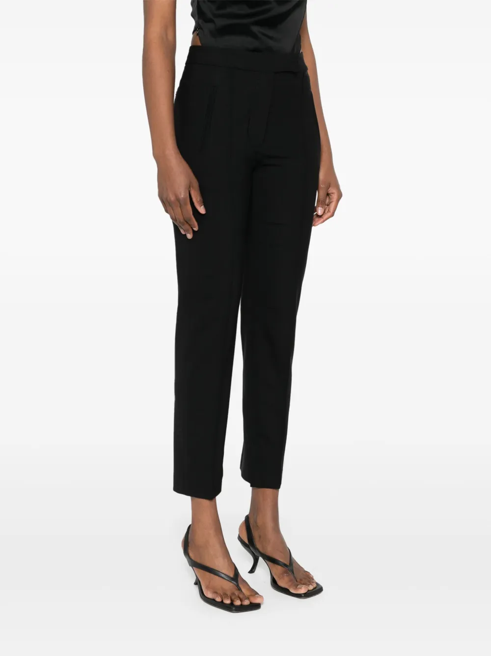  Pt Torino Frida Cropped Trousers - Black 