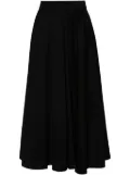 Patou Volume gabardine midi skirt - Black