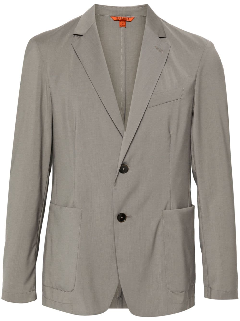 Barena Venezia Single-breasted Wool Blazer In Grey