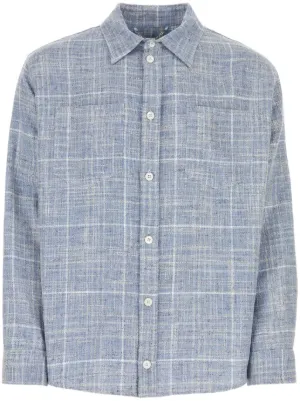 Junya Watanabe MAN パッチワーク シャツ | ブルー | FARFETCH JP