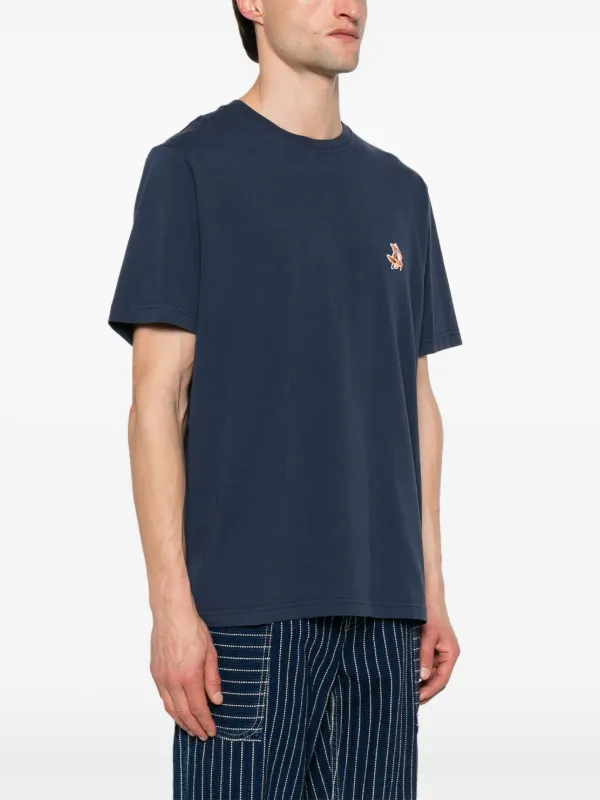 Maison Kitsune フォックス モチーフ Tシャツ Maison Kitsuné フォックスモチーフ Tシャツ | ブルー | FARFETCH JP
