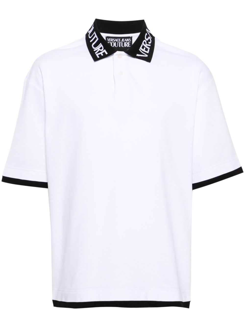 Versace Jeans Couture Poloshirt met logo Wit