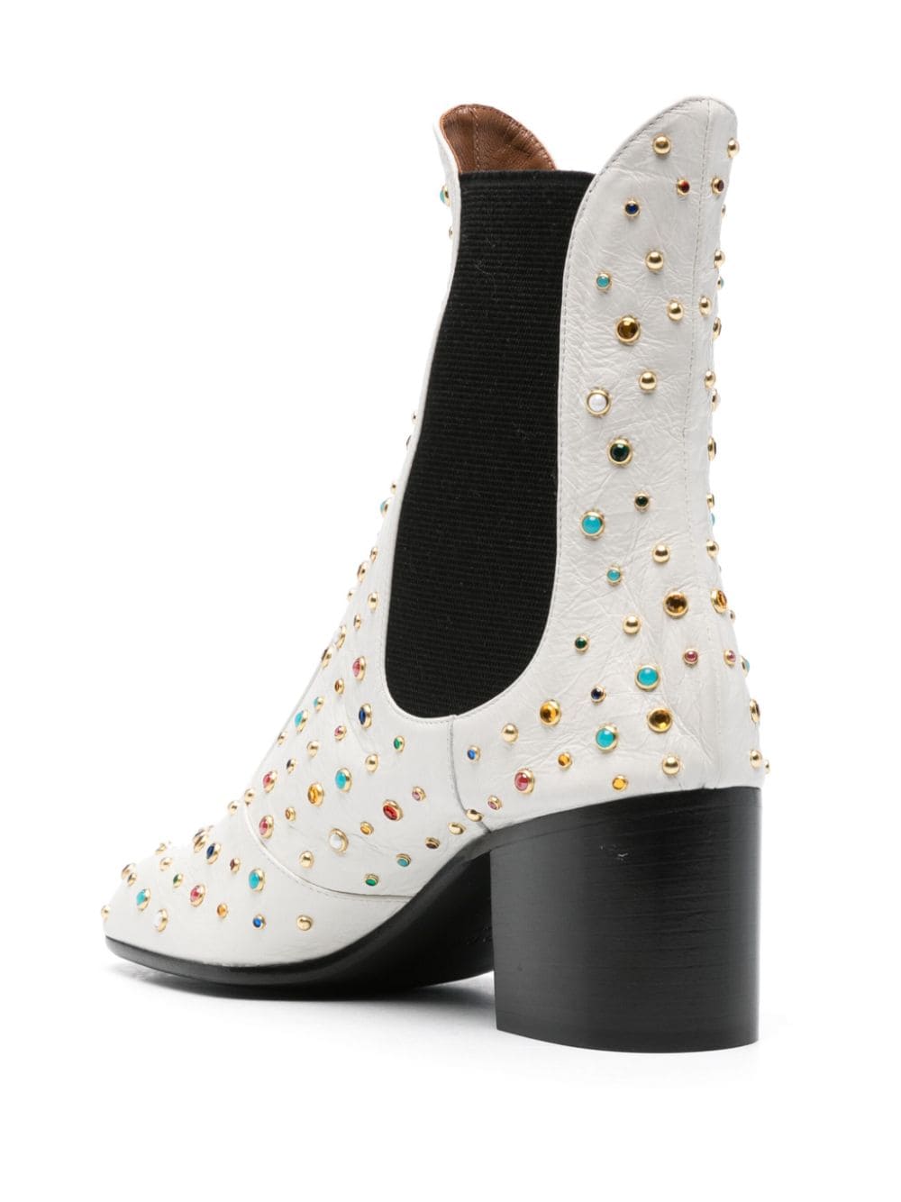 Shop Laurence Dacade Angie 60mm Leather Boots In White