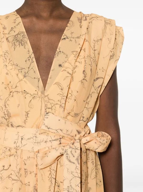 ワンピース FABIANA FILIPPI 'Paper hand' dress Fabiana Filippi Paper Hand Dress | Neutrals | FARFETCH