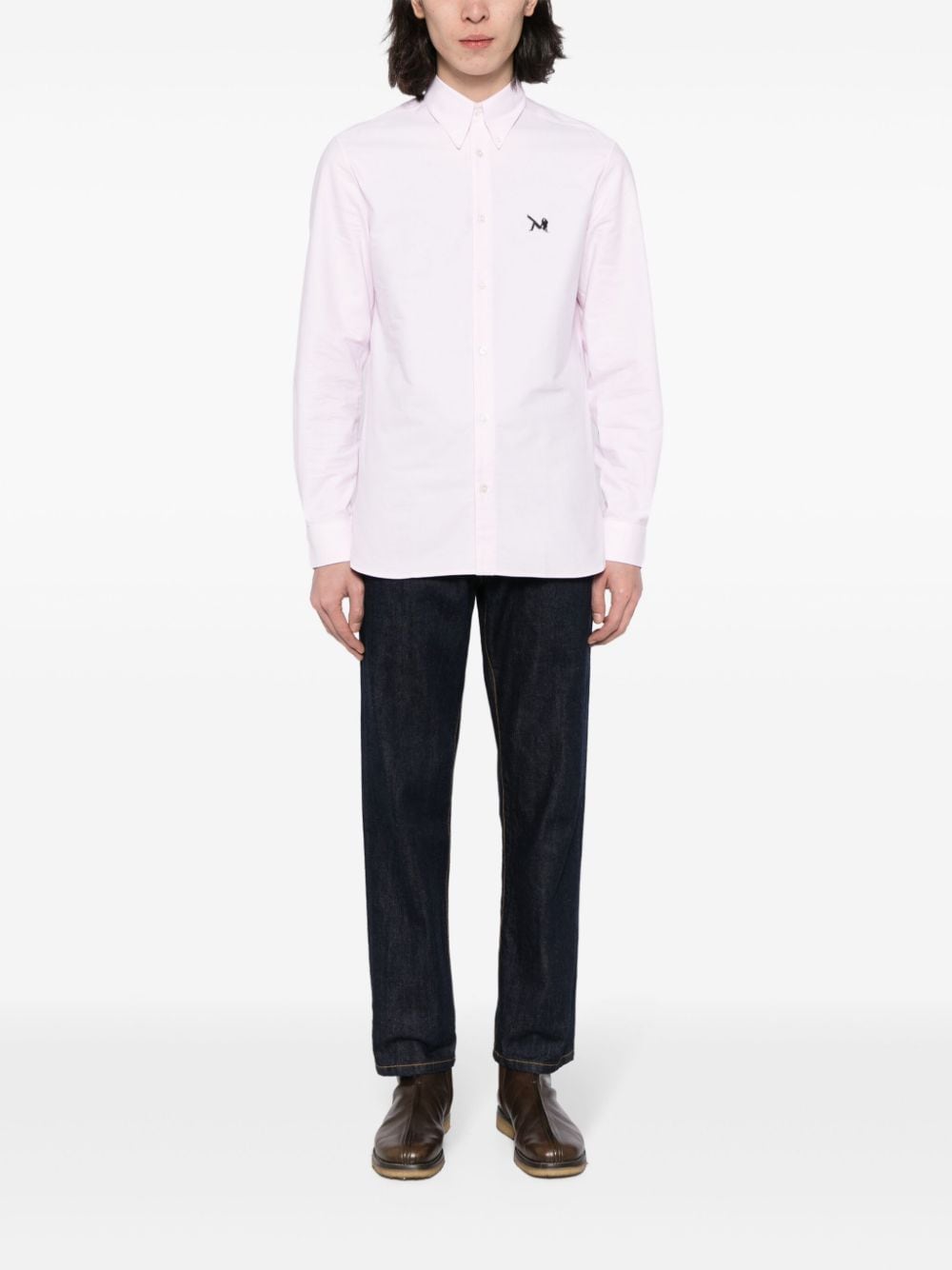 Calvin Klein Overhemd met logo-applicatie - Roze
