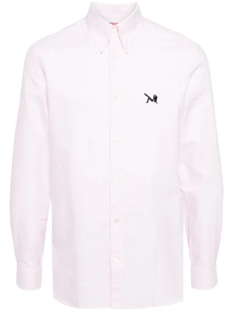 Calvin Klein logo-appliqué cotton shirt