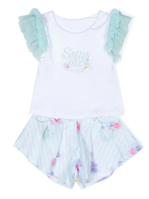 Lapin House set de shorts con estampado floral