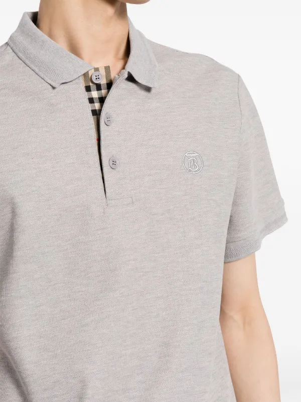 Burberry shirt mens grey on sale