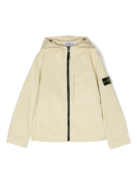 Stone Island Junior Compass-badge hooded jacket