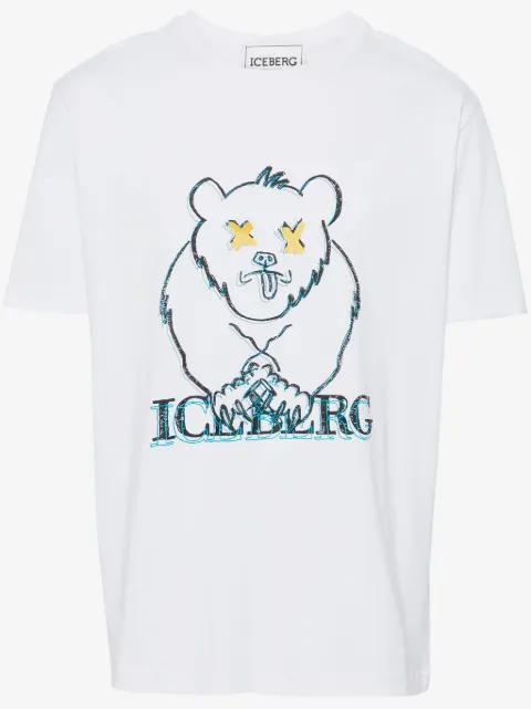 Iceberg graphic-print cotton T-shirt