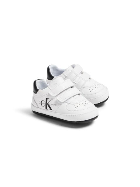 Calvin Klein Kids logo-print touch-strap sneakers 