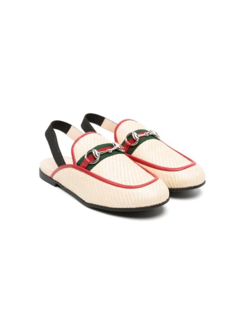 Gucci Kids Princetown slingback slippers