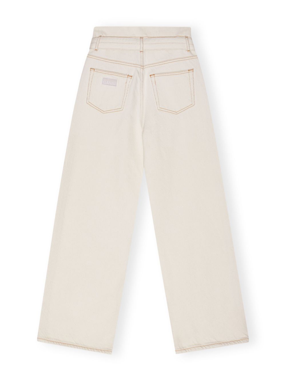 GANNI belted wide-leg jeans Women