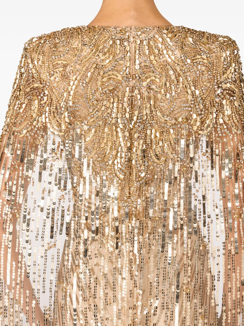 Jenny Packham Sequin-embellished Maxi Dress - Gold Jenny Packham Sequin-embellished Maxi Dress - Gold