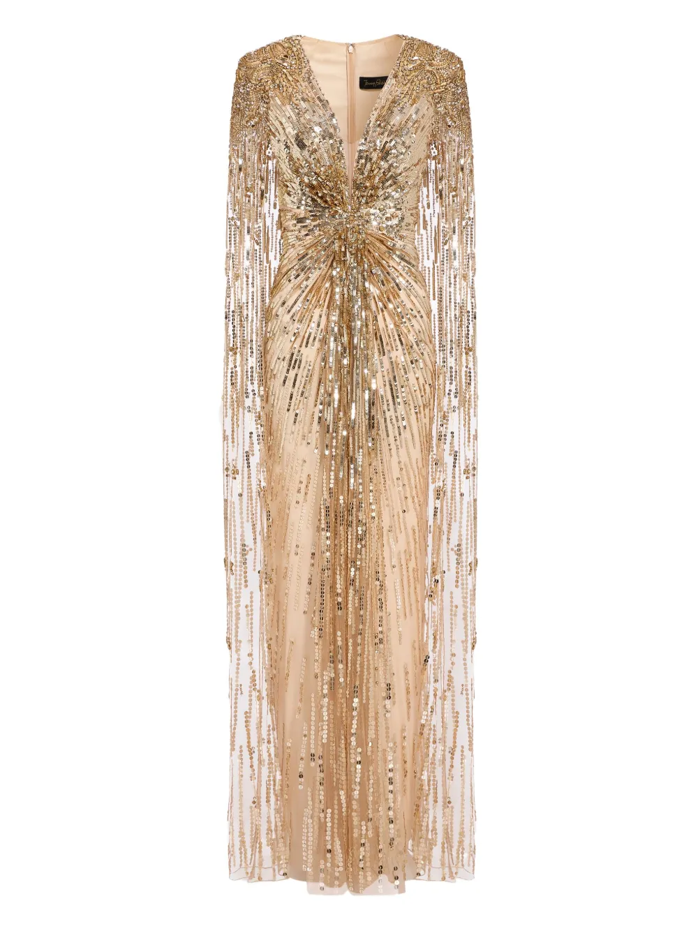 Jenny Packham sequin-embellished maxi dress | Gold | Image 1
