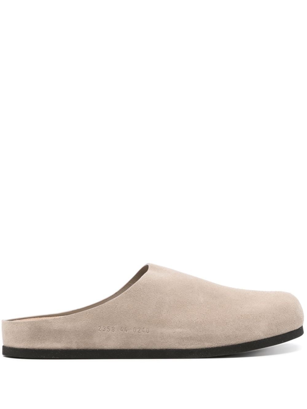 Common Projects Slip-on Suede Clogs In Neutrals