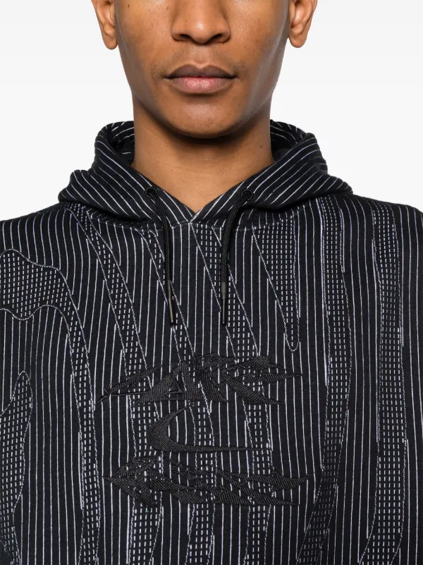 black and white striped nike hoodie