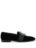 Manolo Blahnik Carlton velvet loafers - Blue