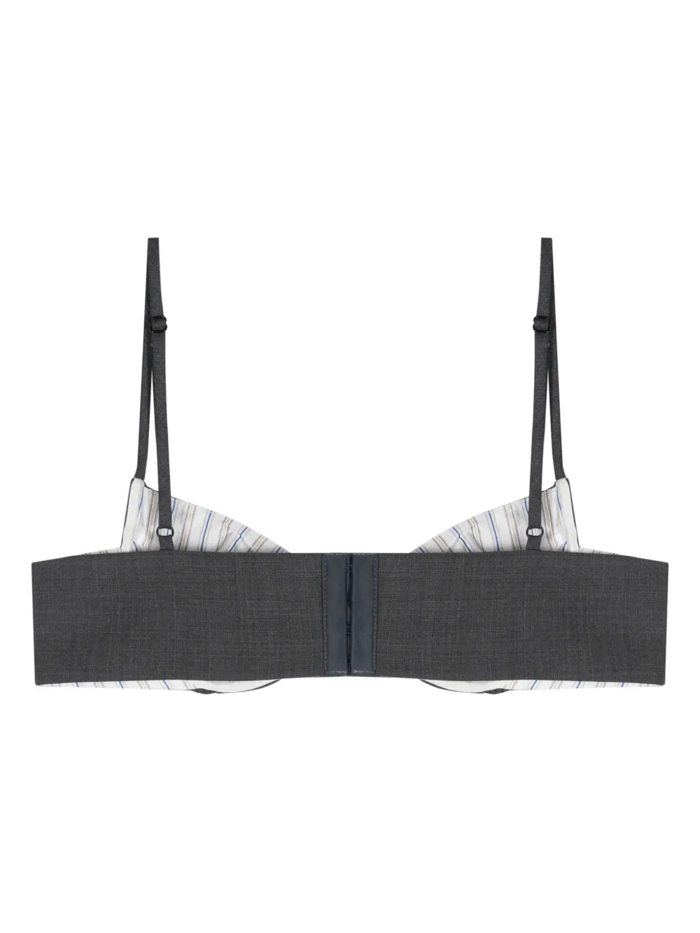 SHUSHU/TONG spaghetti-strap bralette top - Grijs