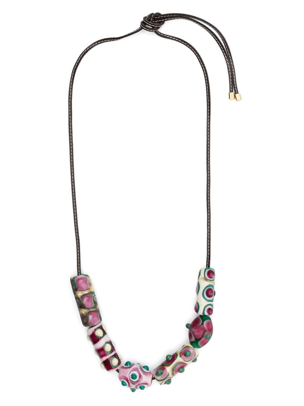 Colville Beatle Beaded Necklace In Pink