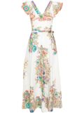 ETRO floral wrap maxi dress - Neutrals