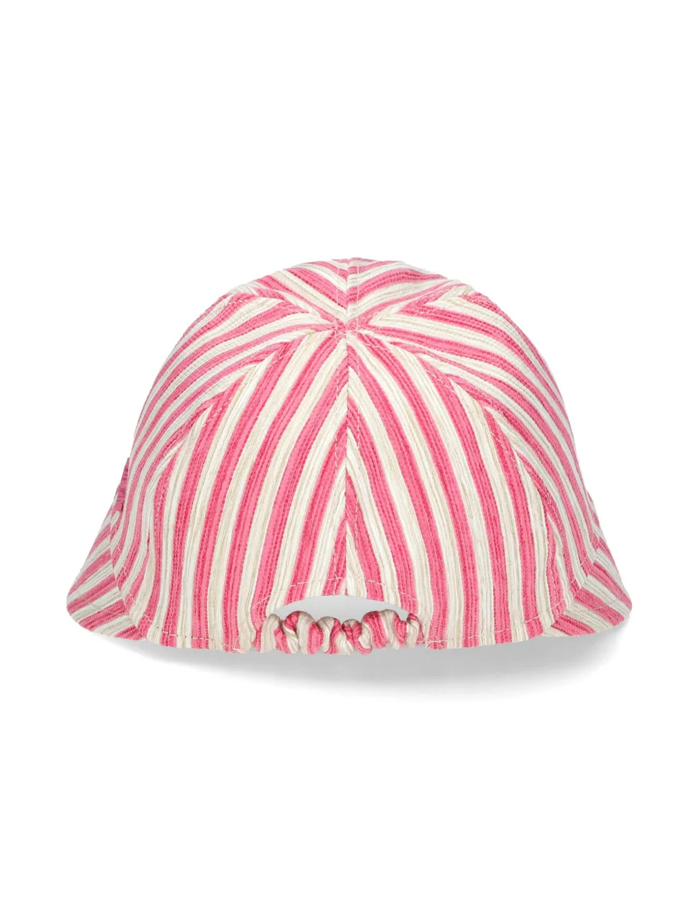 Borsalino Sun sriped baseball cap - Roze