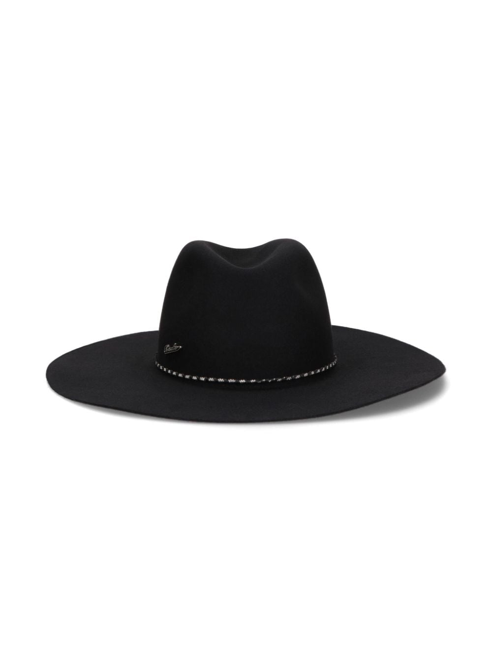 Shop Borsalino Heath Alessandria Brushed Felt Hat In Black