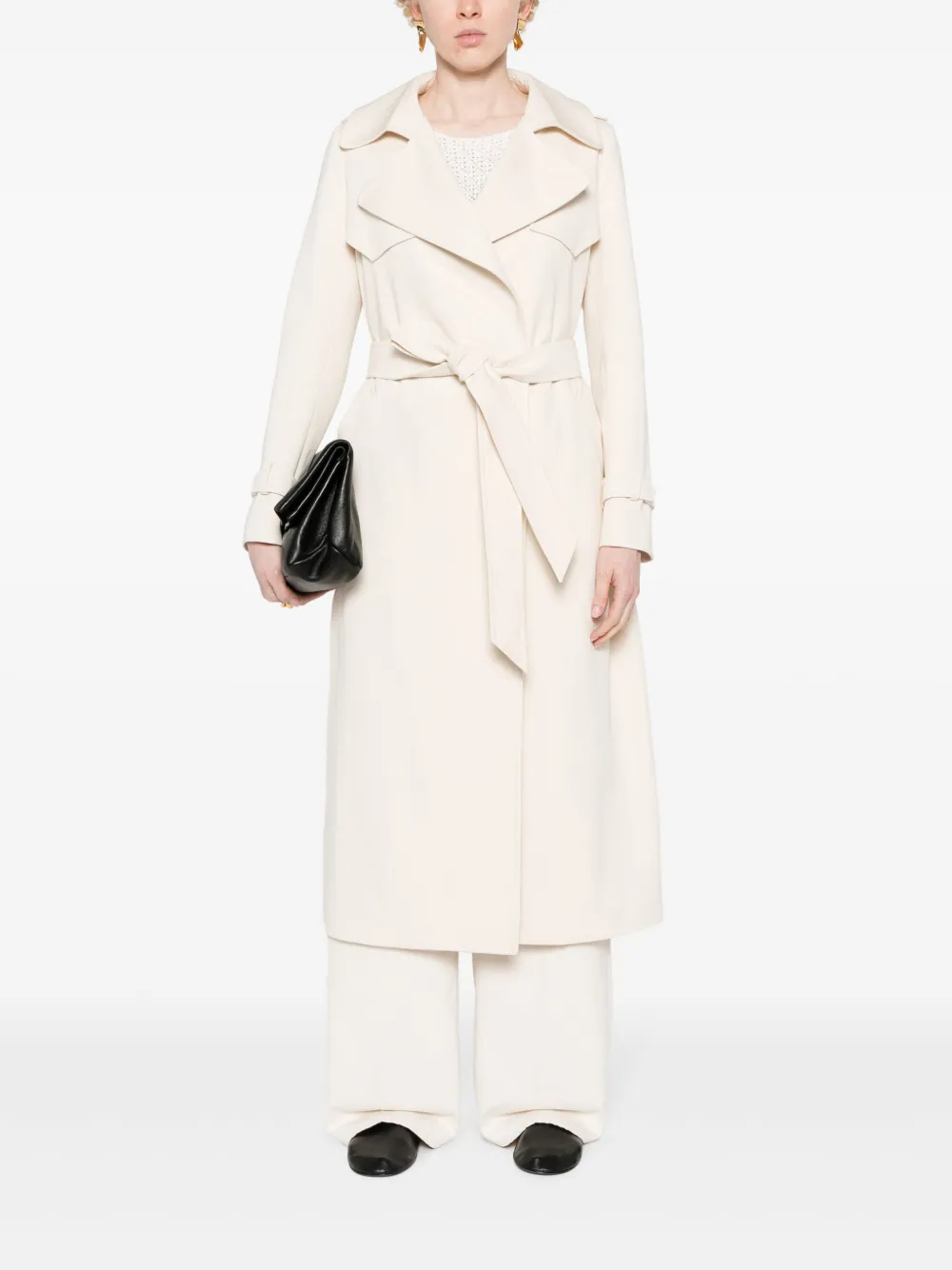 Tagliatore Trenchcoat met verborgen sluiting - Beige