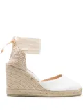 Castañer Carina 90mm wedge espadrilles - White