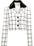 Self-Portrait checked jacket - Neutrals