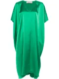 Blanca Vita satin shift midi dress - Green