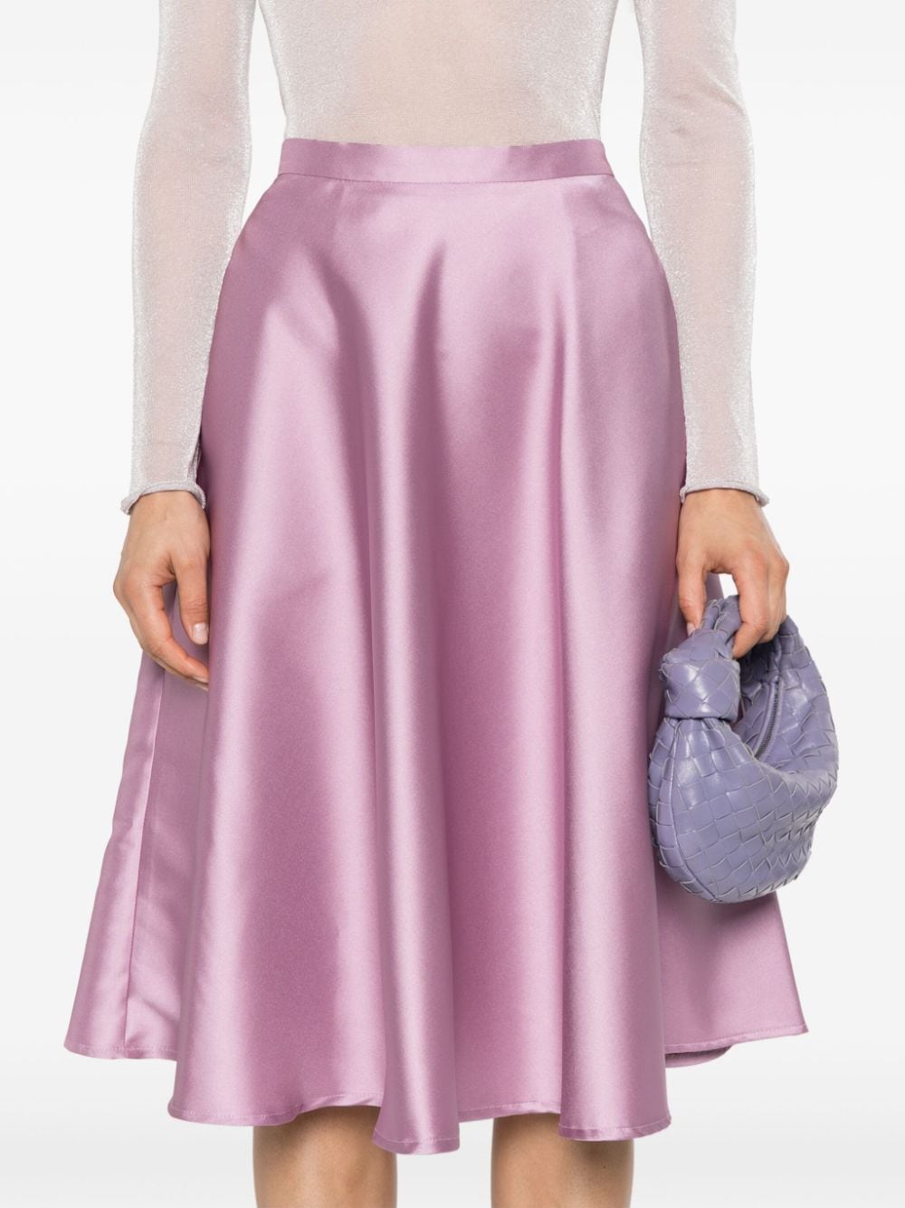 Shop Blanca Vita A-line Midi Skirt In Purple
