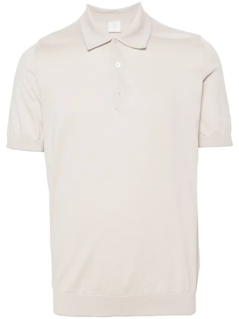 Eleventy fine-ribbed polo shirt
