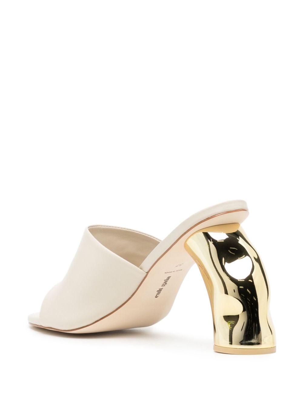 Shop Cult Gaia Capri 100mm Leather Mules In Neutrals