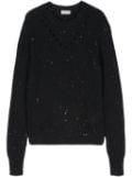 Peserico sequined chunky-knit jumper - Blue