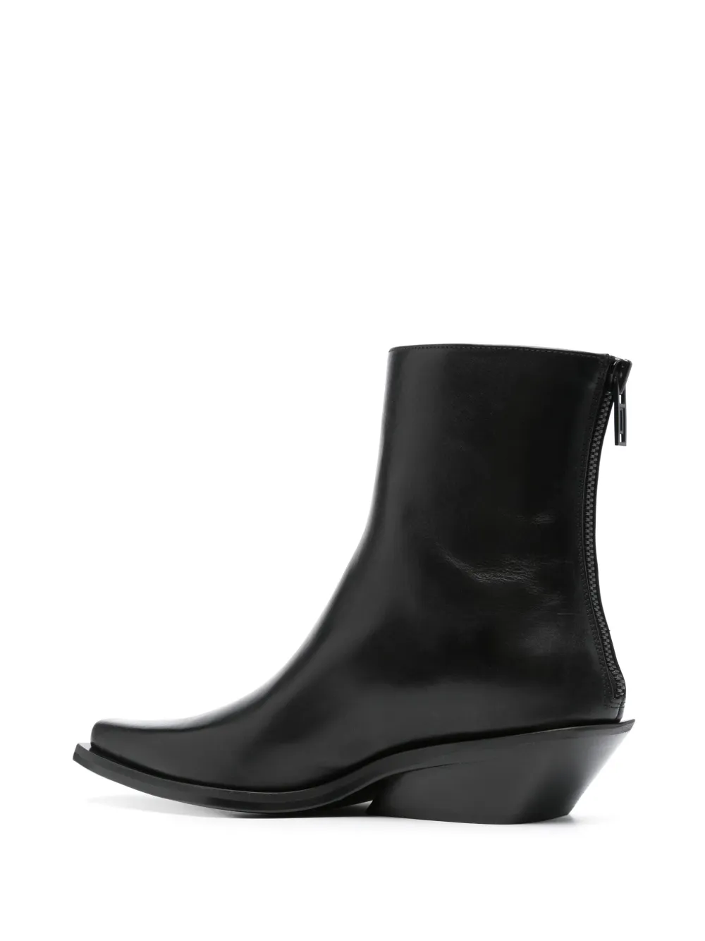 Shop Ann Demeulemeester Rumi Cowboy Ankle Boots In Black