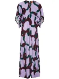 colville Cocoon abstract-print maxi dress - Purple
