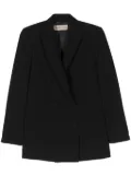 Blanca Vita peak-lapels double-breasted blazer - Black
