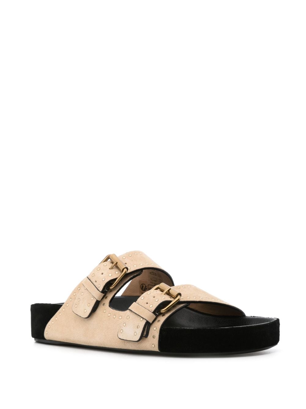 Shop Isabel Marant Lennyo Buckle Sandals In Neutrals