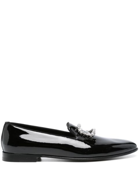 Manolo Blahnik Mario patent-leather loafers